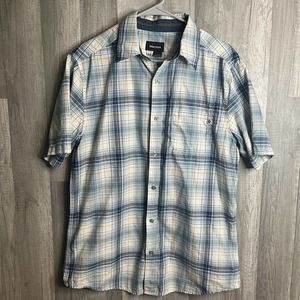 Marmot Mens Medium Short Sleeve Button Down Lightweight Outdoor‎ Hiking Shirt
